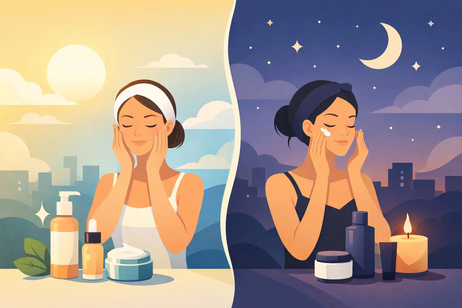 Morning vs Evening Skincare Explained