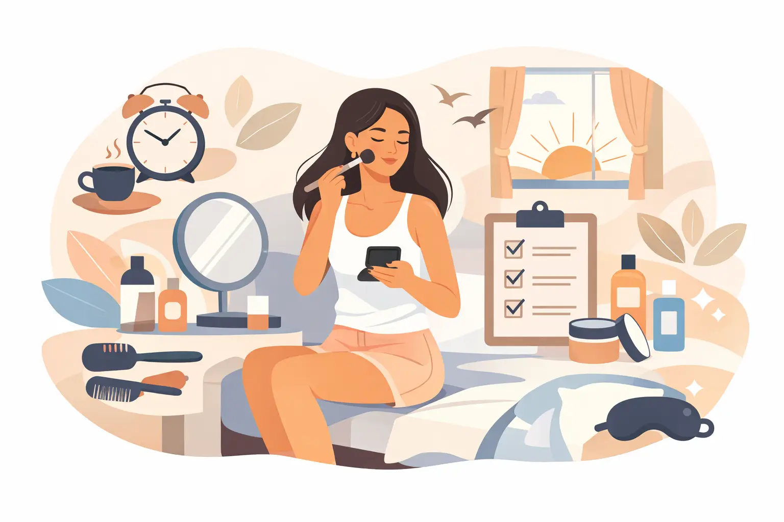 Beauty Routine Checklist for Easier Mornings