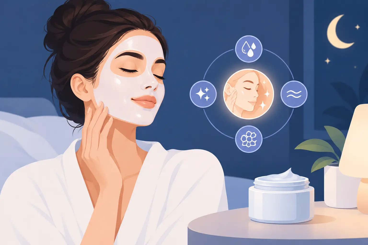 How a Night Mask for Glowing Skin Works