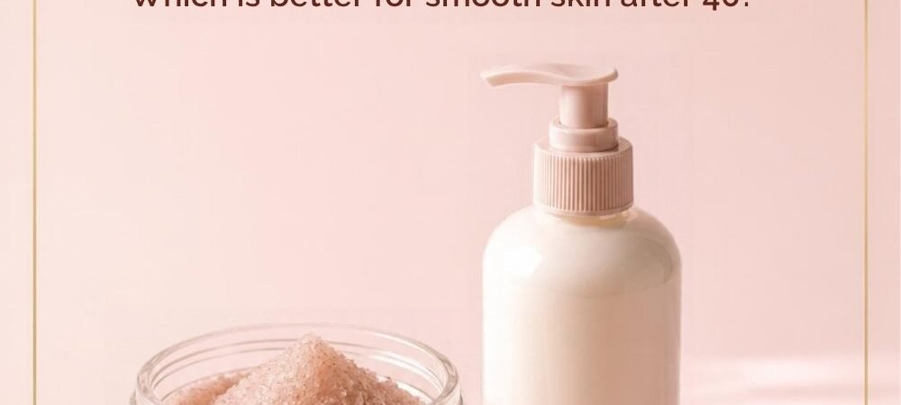 Body Scrub vs Acid Exfoliation After 40: Which Is Better for Smooth Skin? (And How to Use Both)