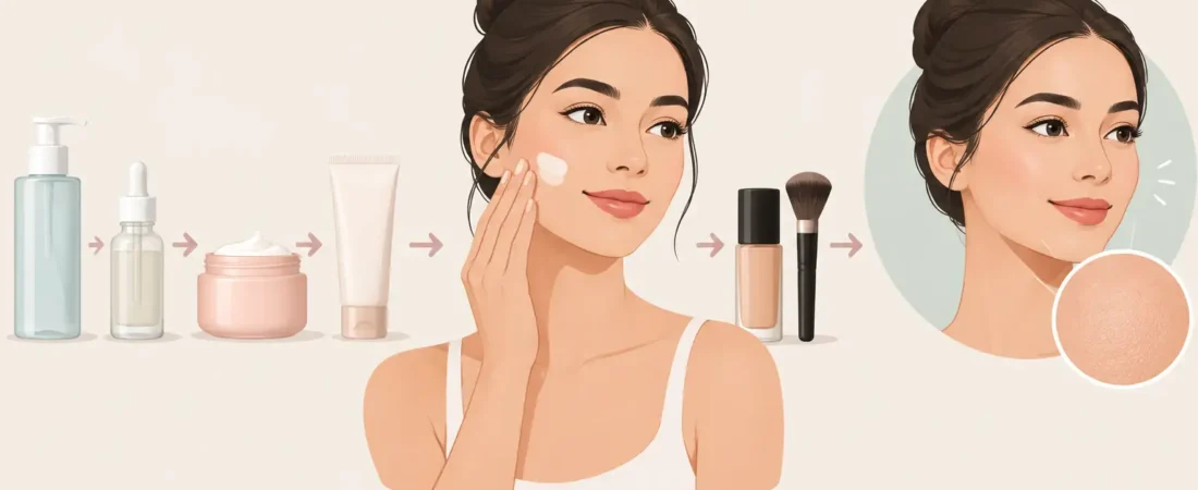 How to Layer Skincare Under Makeup Without Pilling