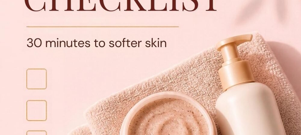 Weekly Body Care Reset Checklist: 30 Minutes to Softer Skin (Plus 15- and 60-Minute Versions)